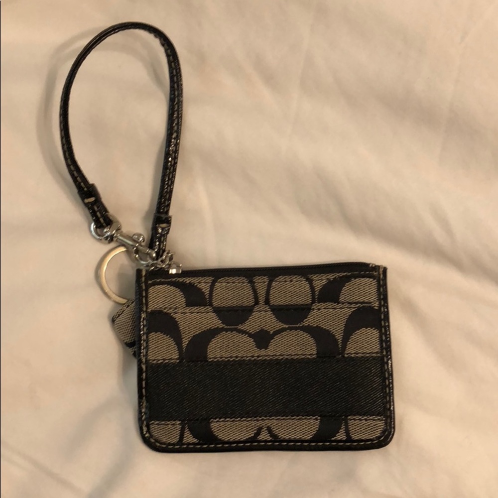 Coach ID card case keychain and wristlet